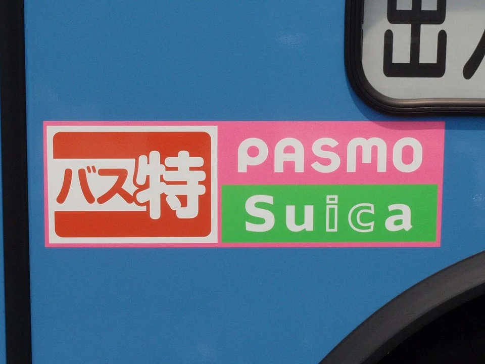 Suica and Pasmo Advertisement in a Japanese Bus