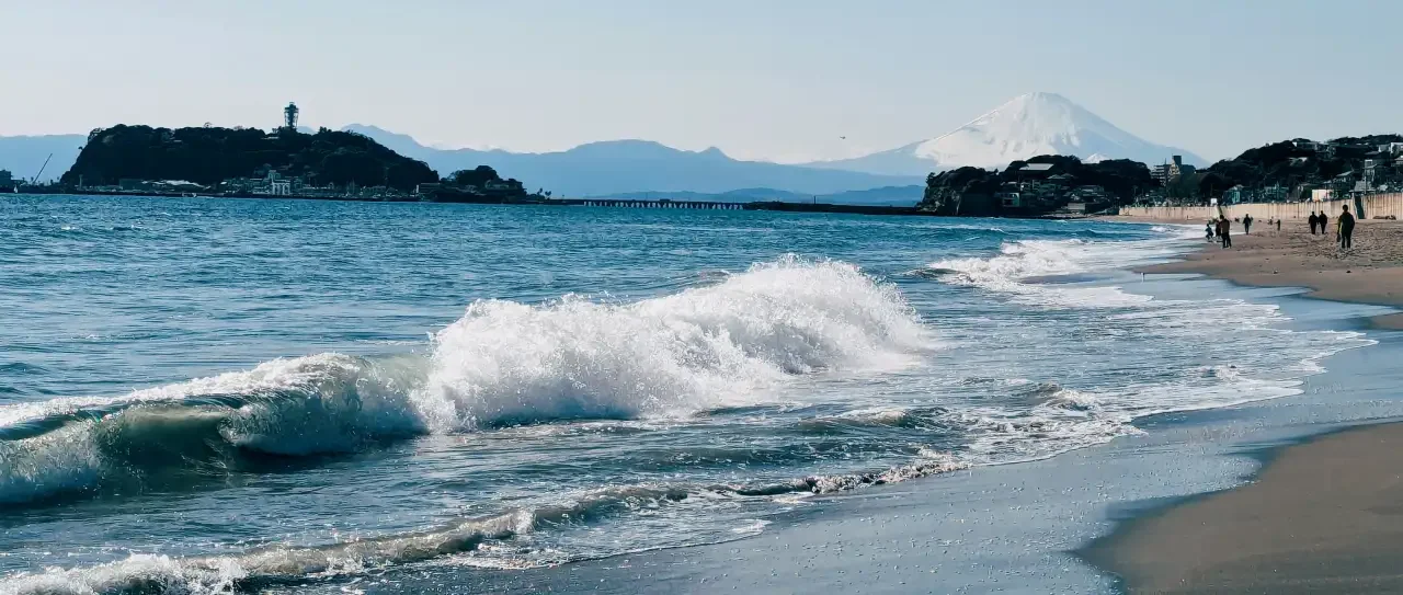 Mt.Futji from Kamakura Coast