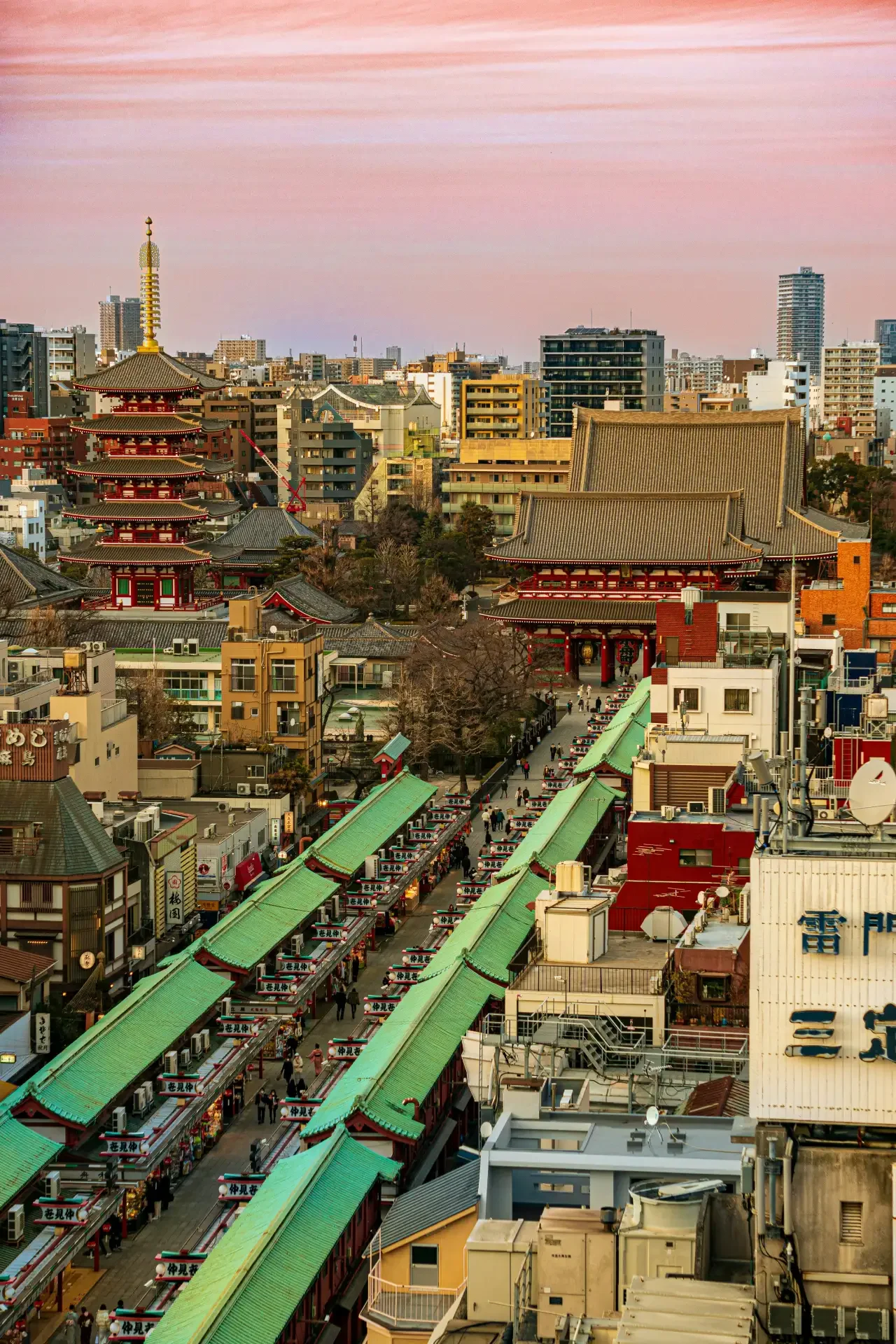 View from the sky of Senso Ji