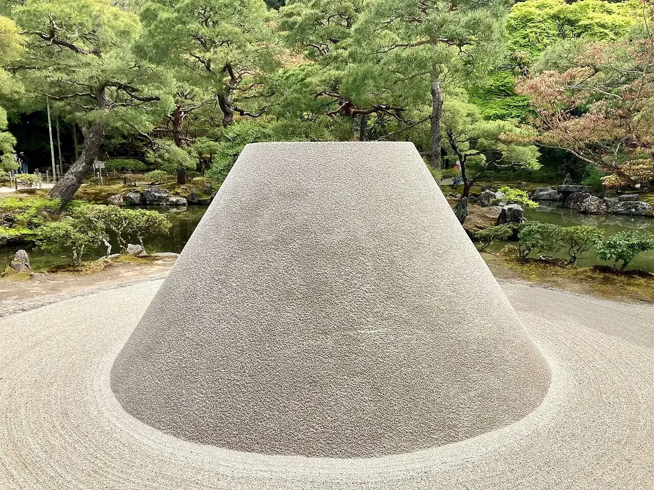Gravel replica of Mount Fuji in Ginkaku-ji Temple Gravel replica of Mount Fuji in Ginkaku-ji Temple