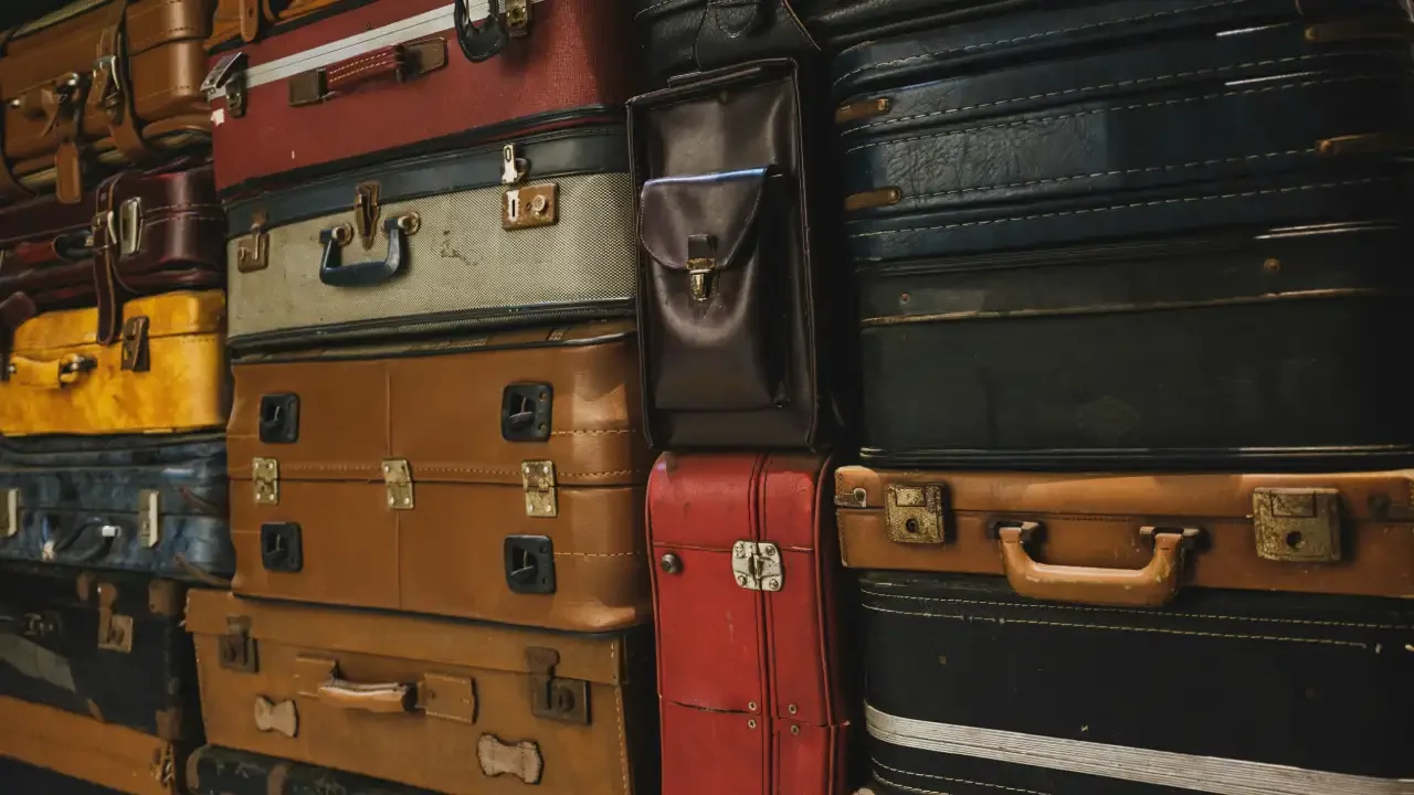 Lot of heavy luggage