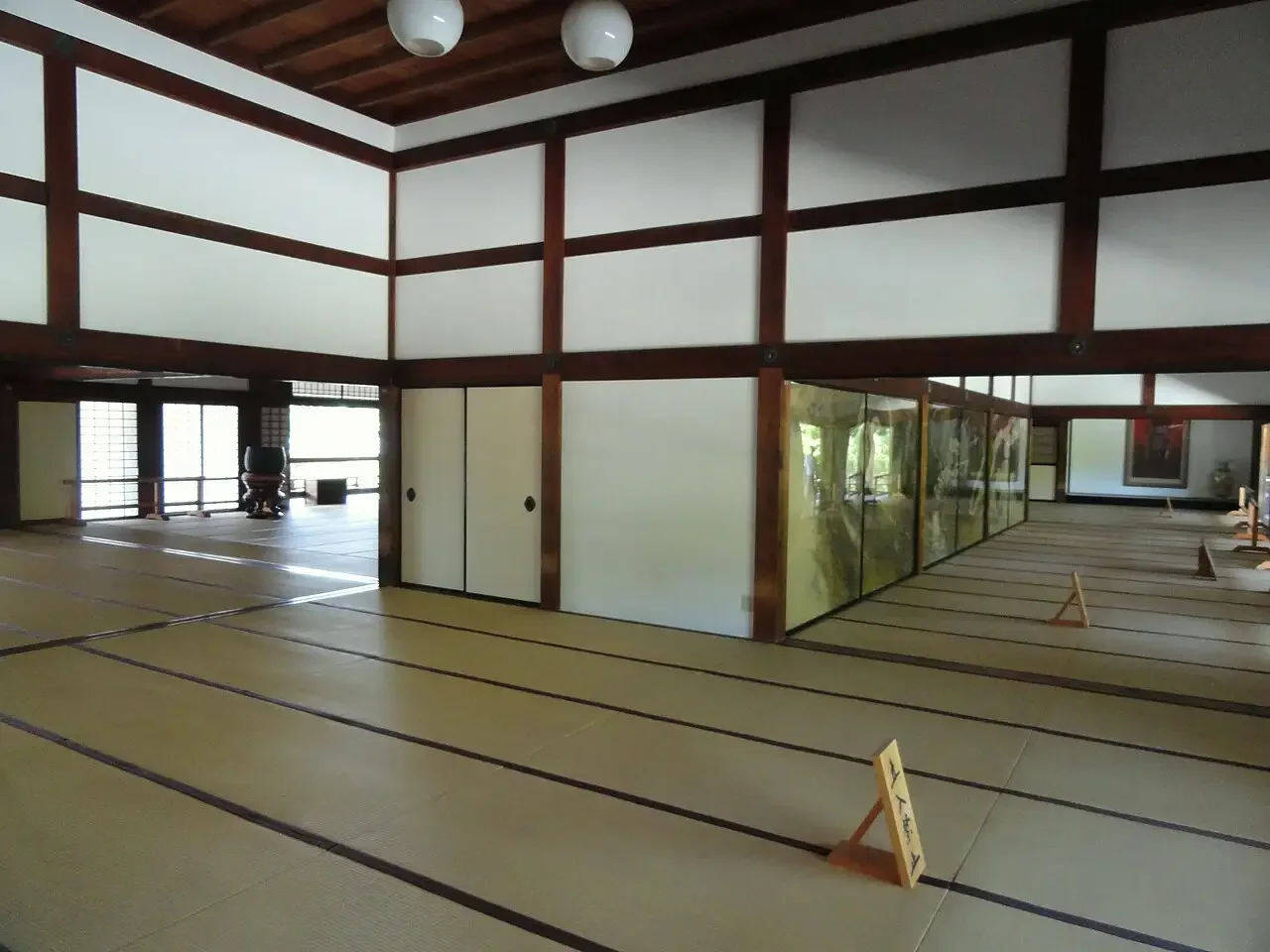 Interior view of Tenryu-ji Temple in Kyoto Interior view of Tenryu-ji Temple in Kyoto