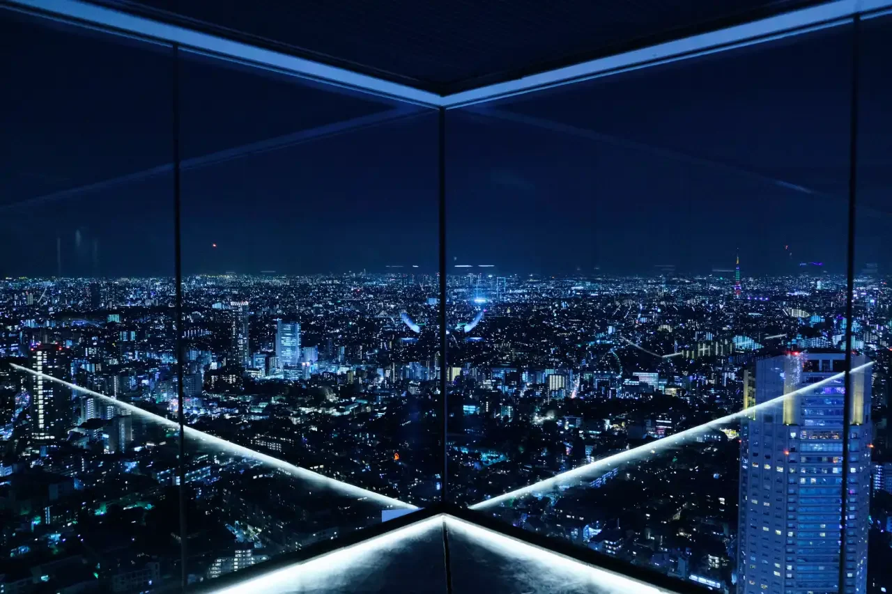 Shibuya Sky views at night