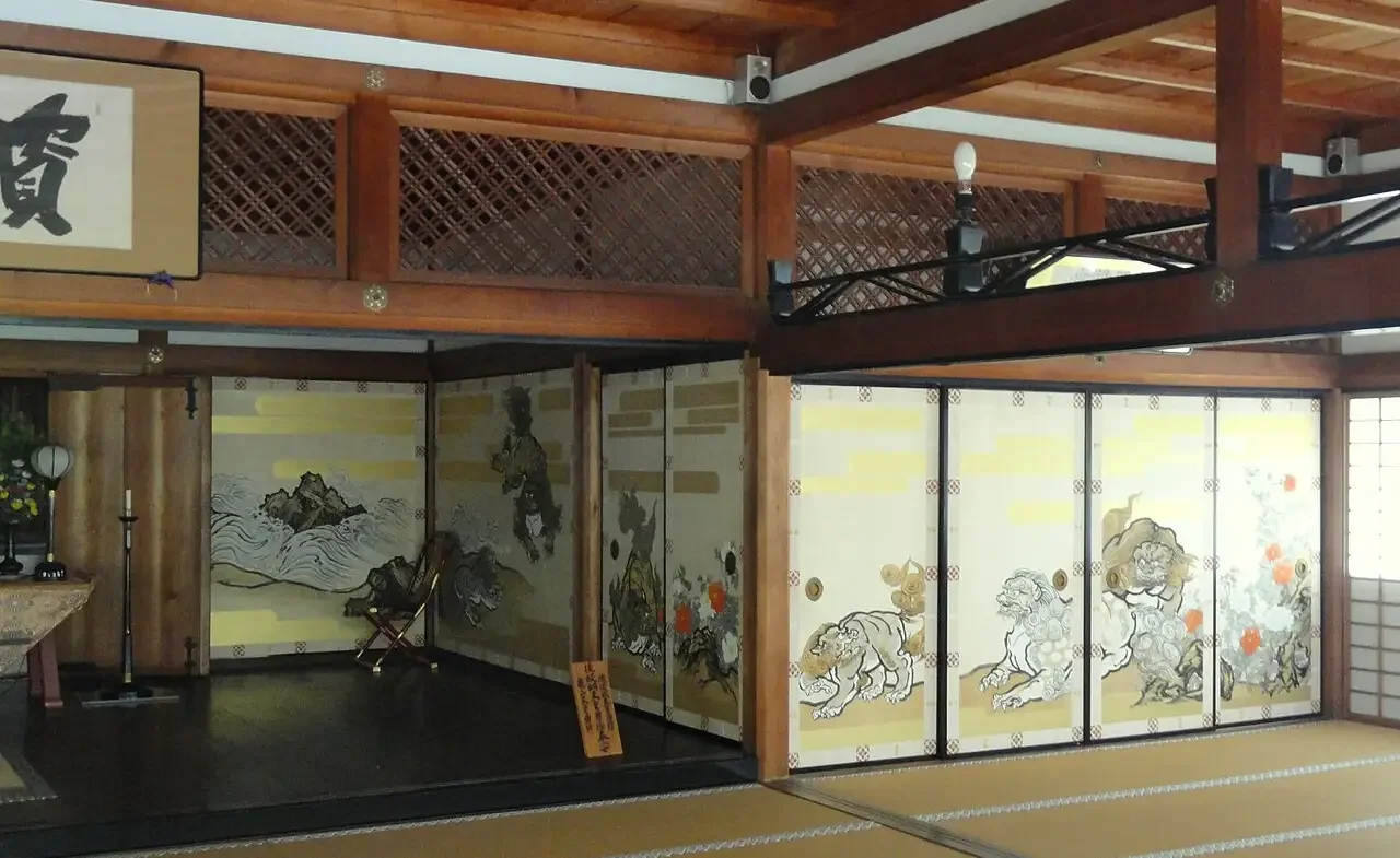 Inside the Tenryu-ji temple, Kyoto Inside the Tenryu-ji temple, Kyoto