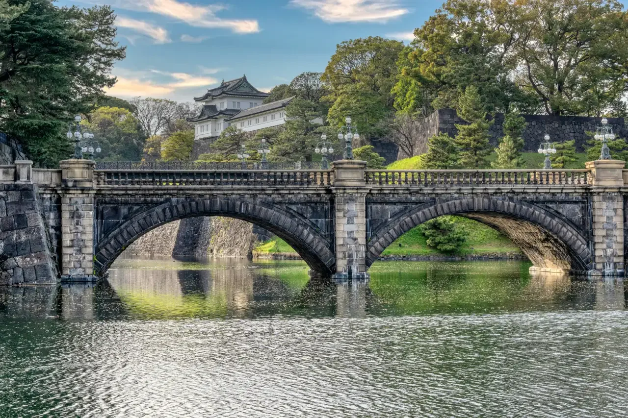 Nijubashi Bridge in the Tokyo Imperial Palace Gardens